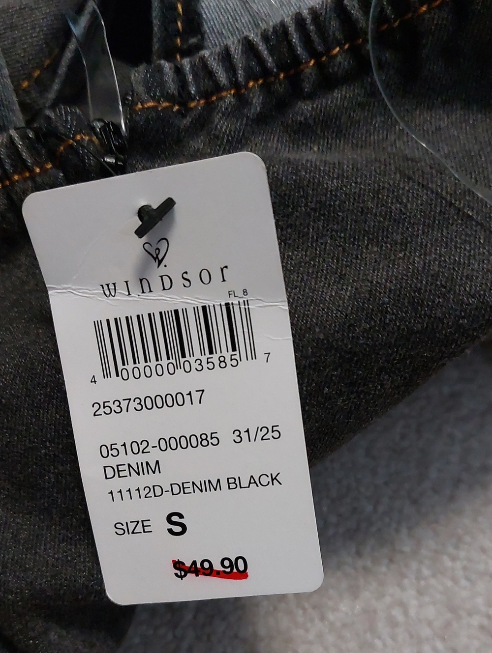 Charcoal Denim Halter Skater Dress Nwt - Picture 4 of 4